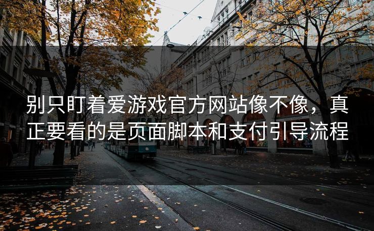 别只盯着爱游戏官方网站像不像，真正要看的是页面脚本和支付引导流程